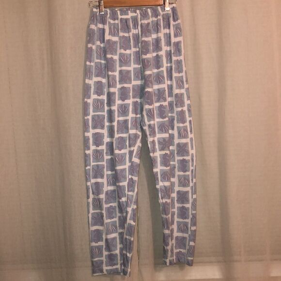 SPA Collection M/L Studio B 💯 Cotton Seashell Button Down Satin Trim PJ Set - Picture 10 of 16